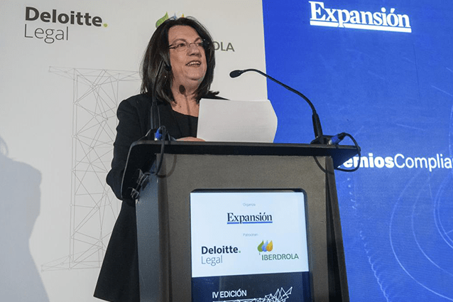 Ana I. Pereda, directora de Expansión durante su discurso de bienvenida